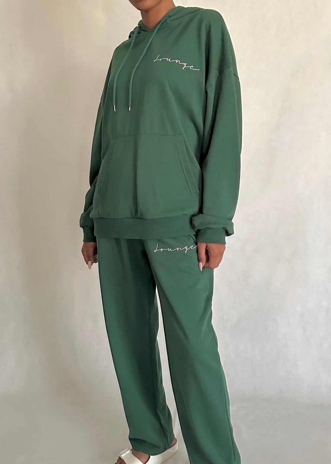 Emerald green hoodie set