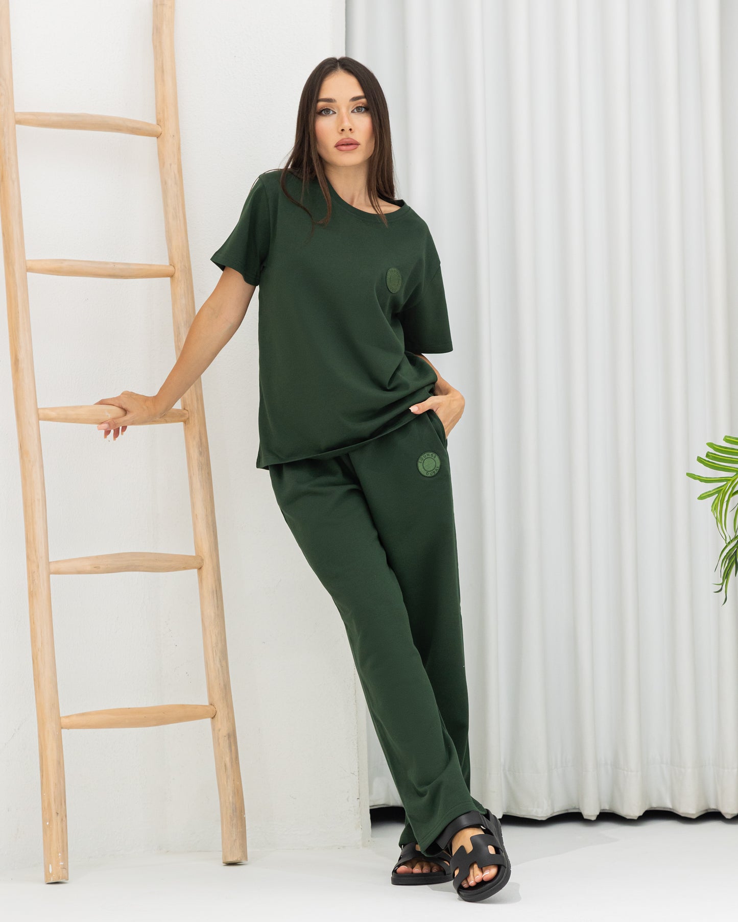 Dark green t-shirt set